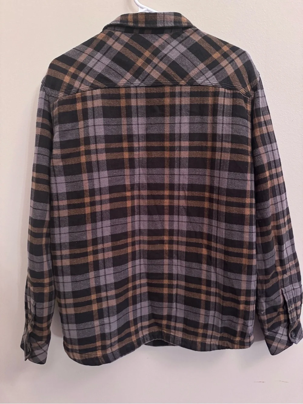 O'Neill Men's Medium Plaid Quilted Flannel Shirt Jacket Shacket Standard Fit